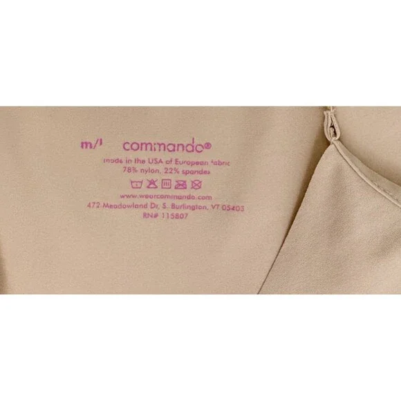 Commando Classic Mini Cami Slip Shapewear Beige Made in USA Compression M/L - Picture 5 of 10